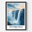 Victoria Falls Modern Travel Poster