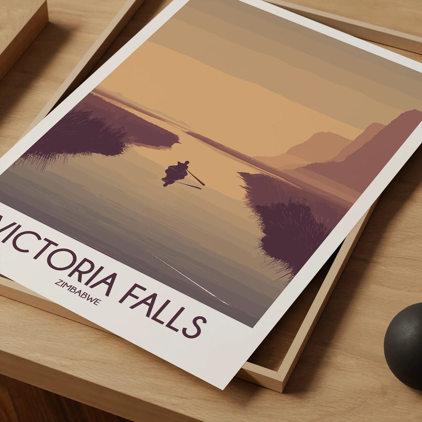 Victoria Falls Scenic Landscape Art