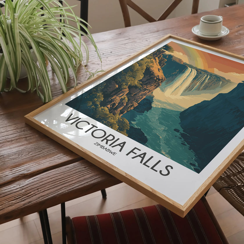 Victoria Falls Scenic Landscape Art