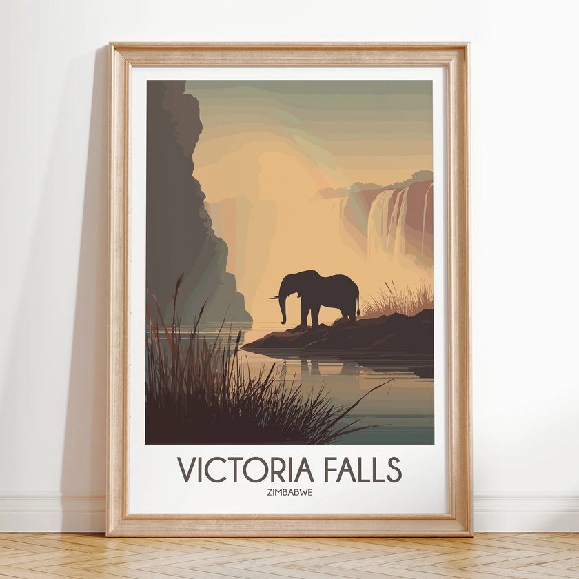 Victoria Falls Souvenir Poster Print