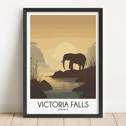Victoria Falls Souvenir Poster Print