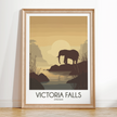 Victoria Falls Vintage Style Print