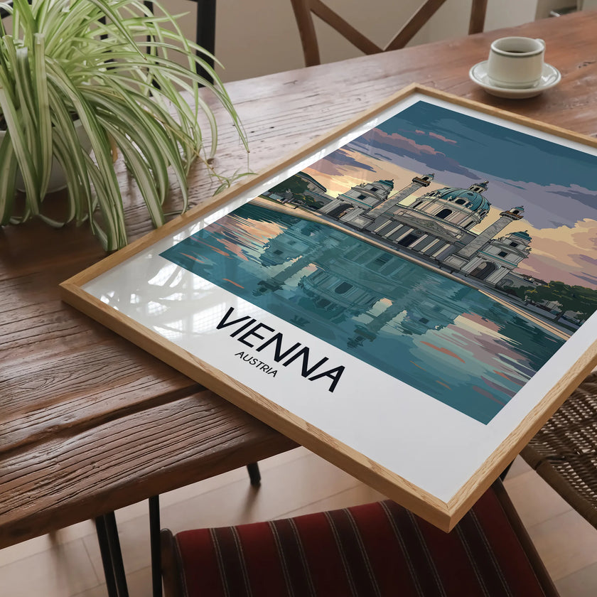 Vienna Modern Travel Poster