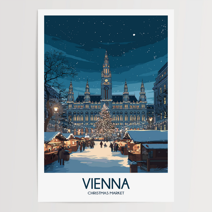 Vienna Retro Travel Illustration
