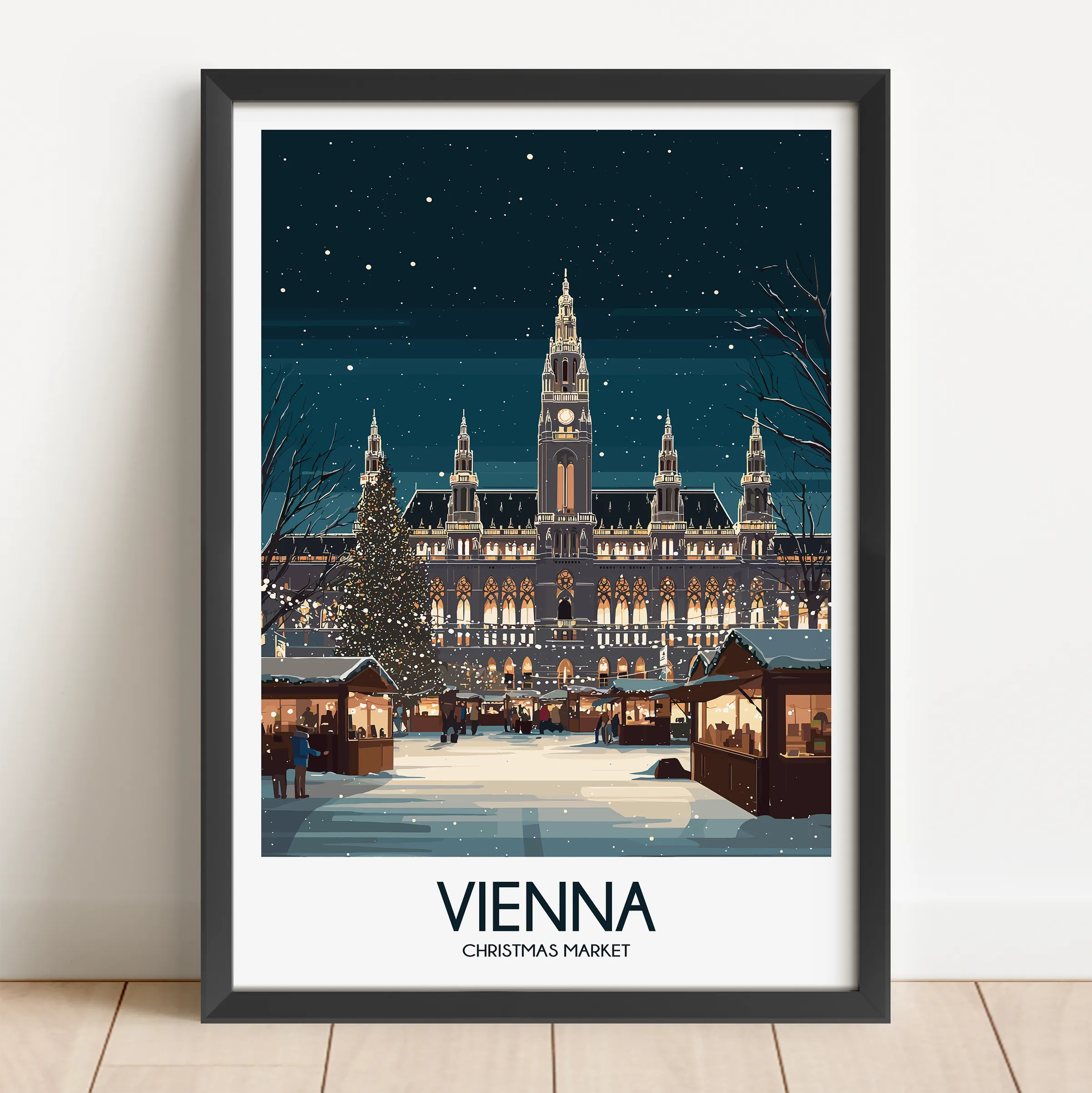 Vienna Retro Travel Illustration