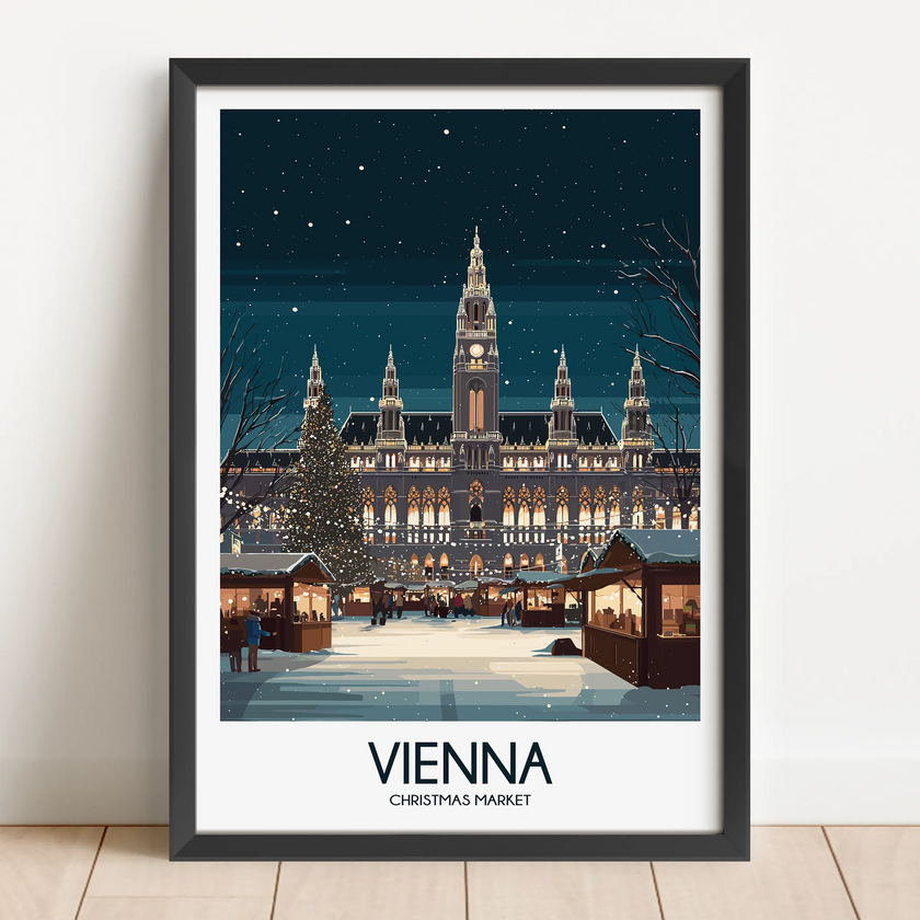 Vienna Retro Travel Illustration