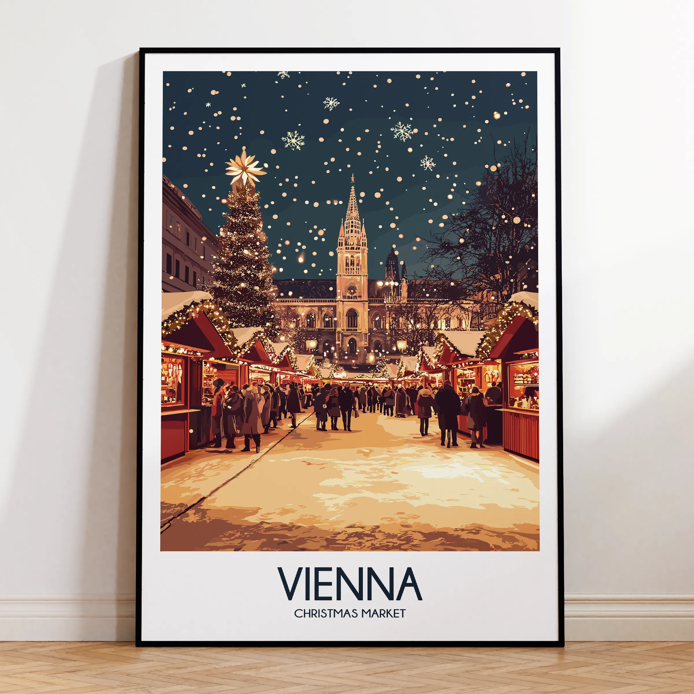 Vienna Retro Travel Illustration