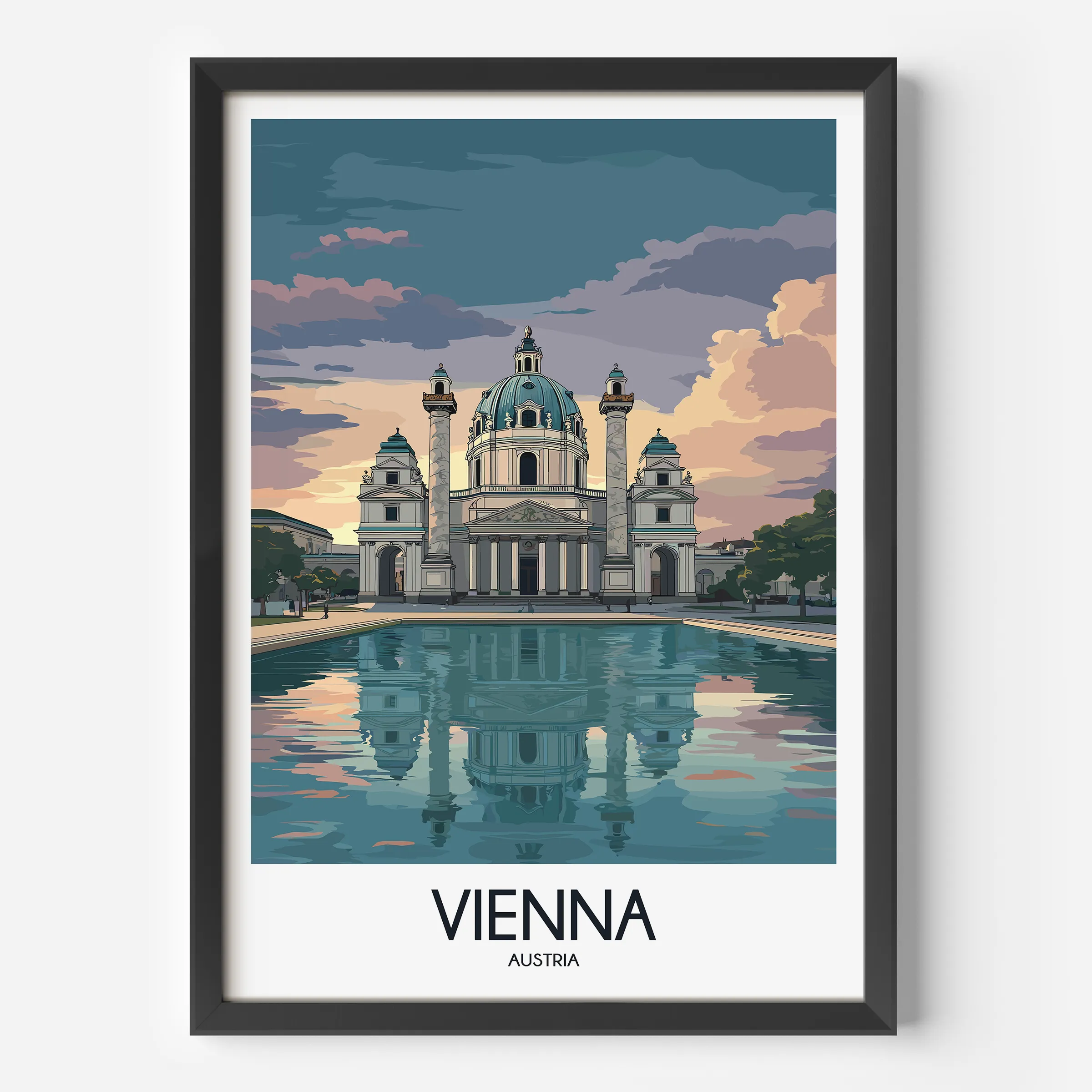 Vienna Vintage Style Print