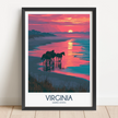 Virginia Minimalist Wall Art