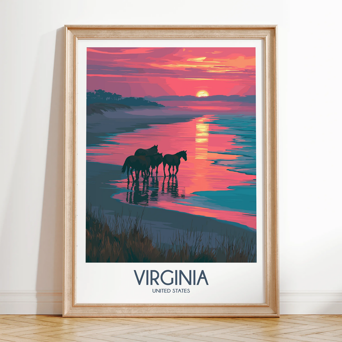 Virginia Modern Travel Poster
