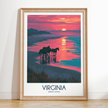 Virginia Modern Travel Poster