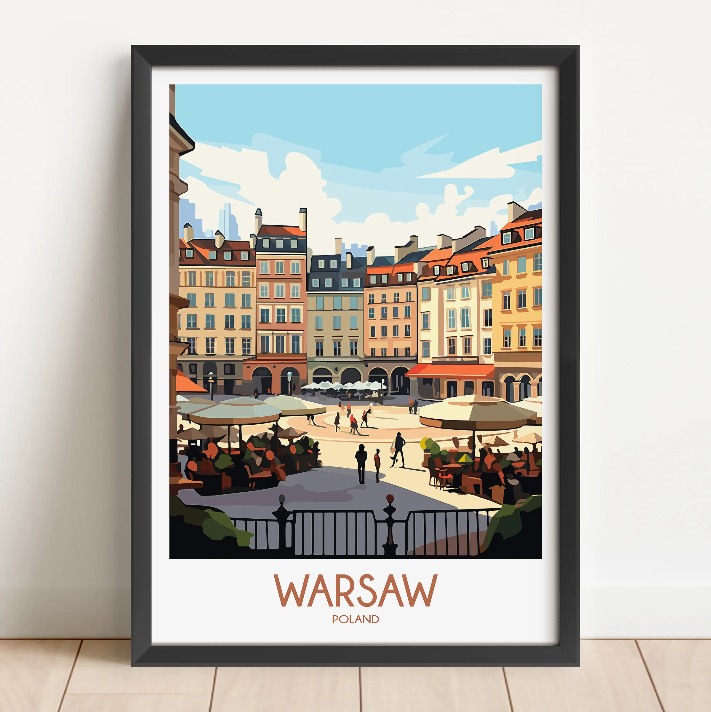 Warsaw Souvenir Poster Print