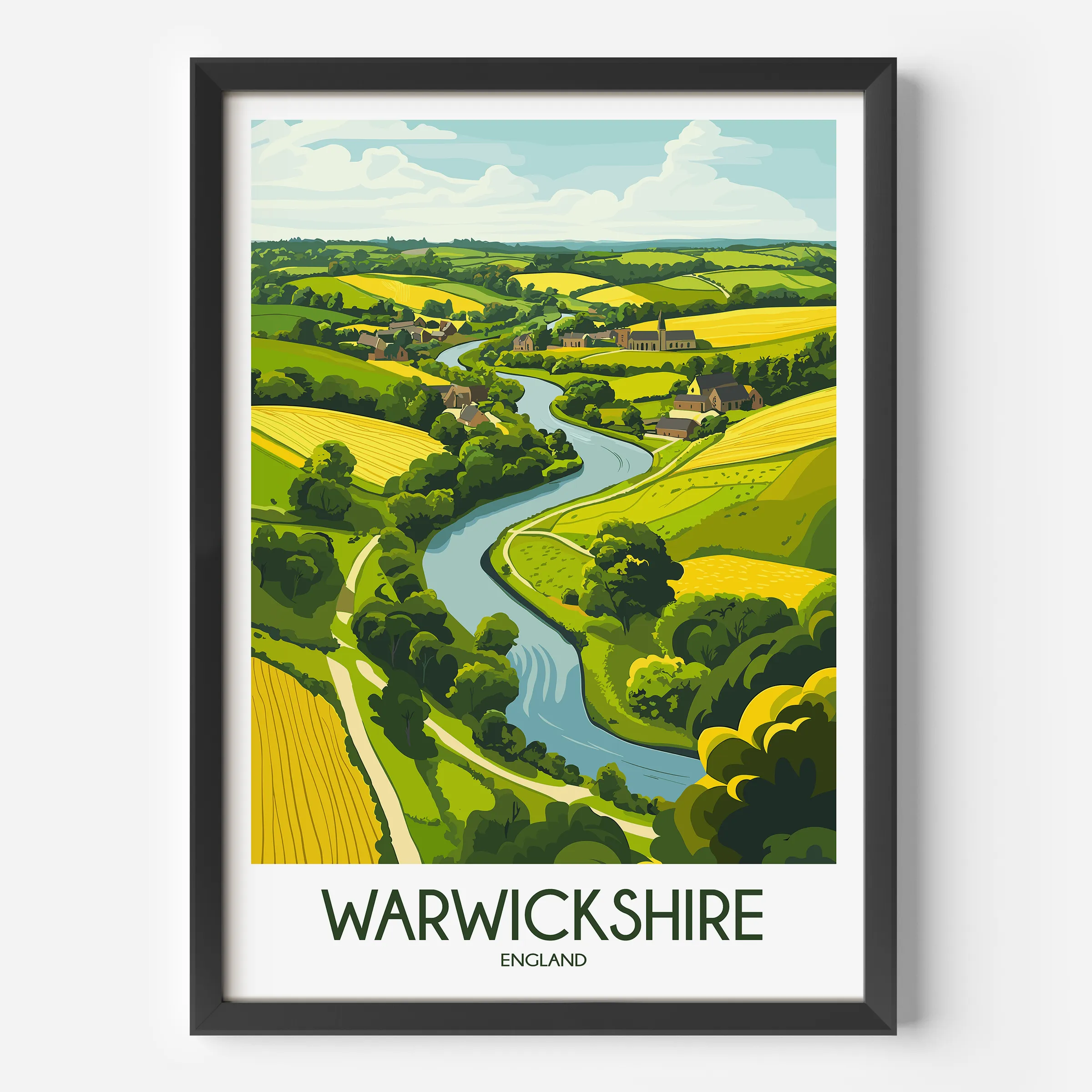 Warwickshire Minimalist Wall Art