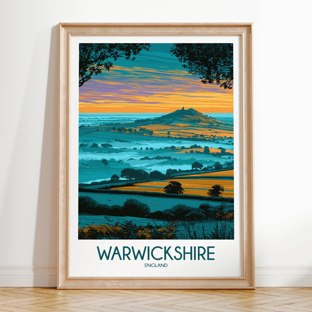 Warwickshire Souvenir Poster Print