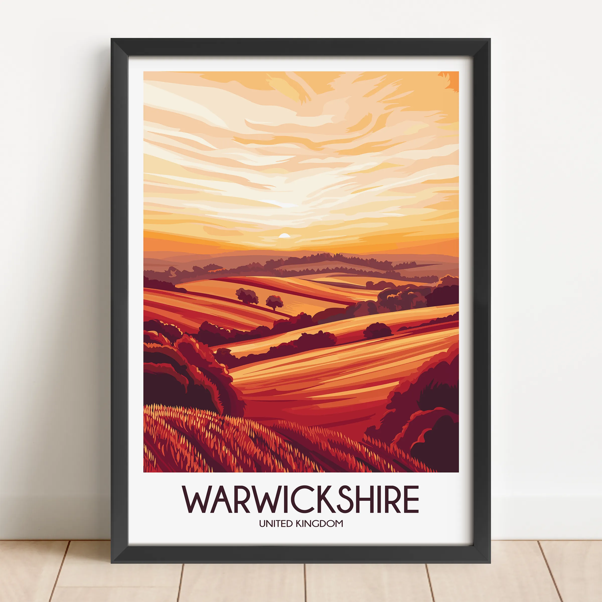 Warwickshire Travel Memory Gift