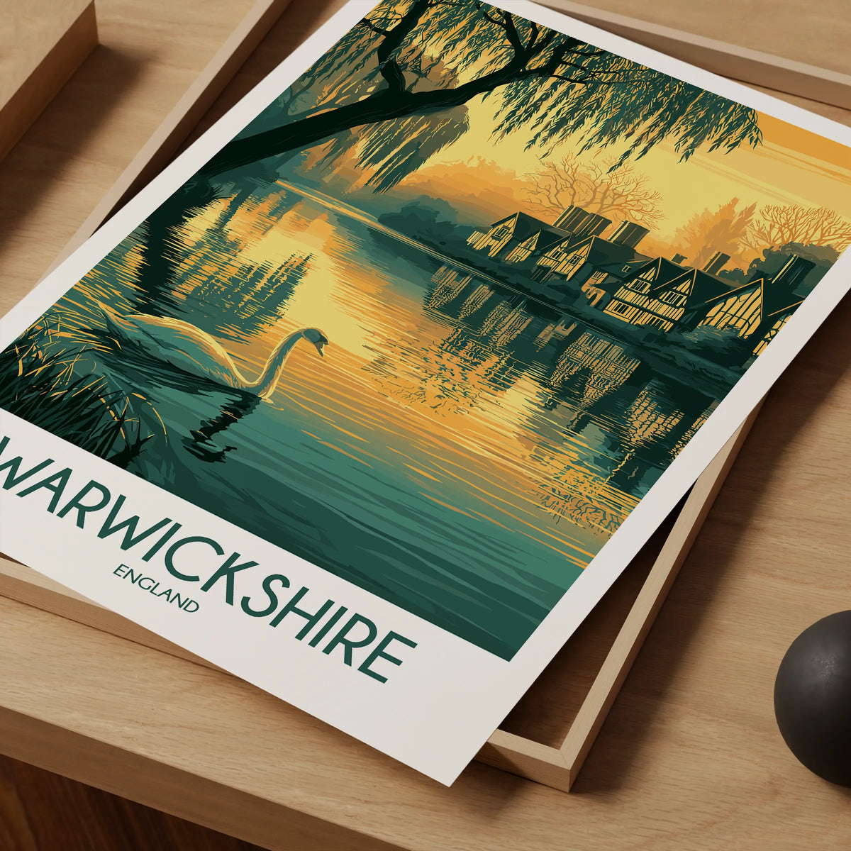 Warwickshire Vintage Style Print