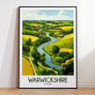 Warwickshire Vintage Style Print