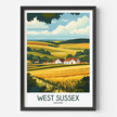 West Sussex Destination Art Gift