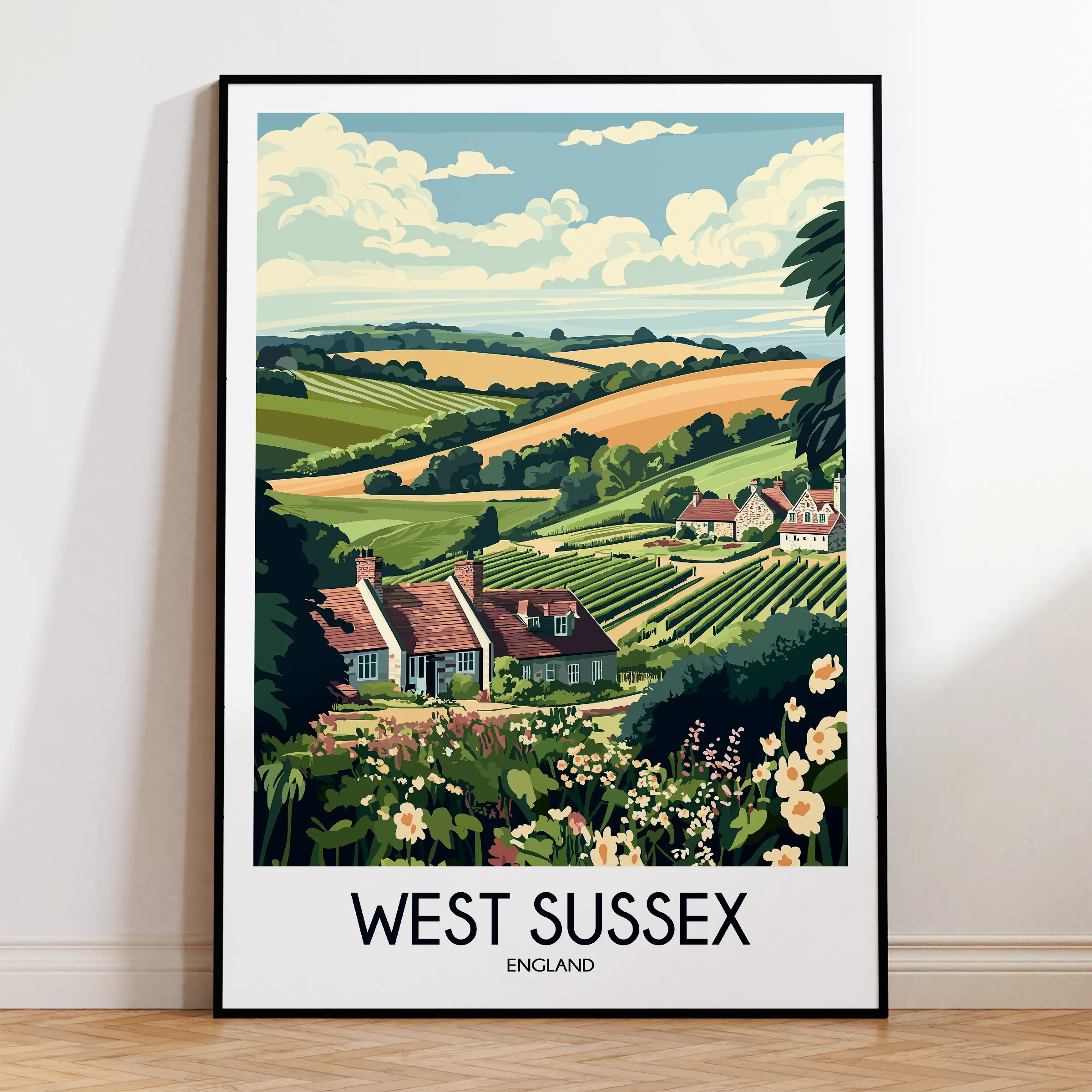 West Sussex Destination Art Gift