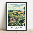 West Sussex Minimalist Wall Art