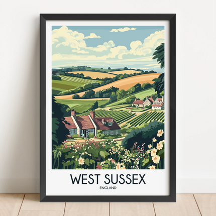 West Sussex Minimalist Wall Art