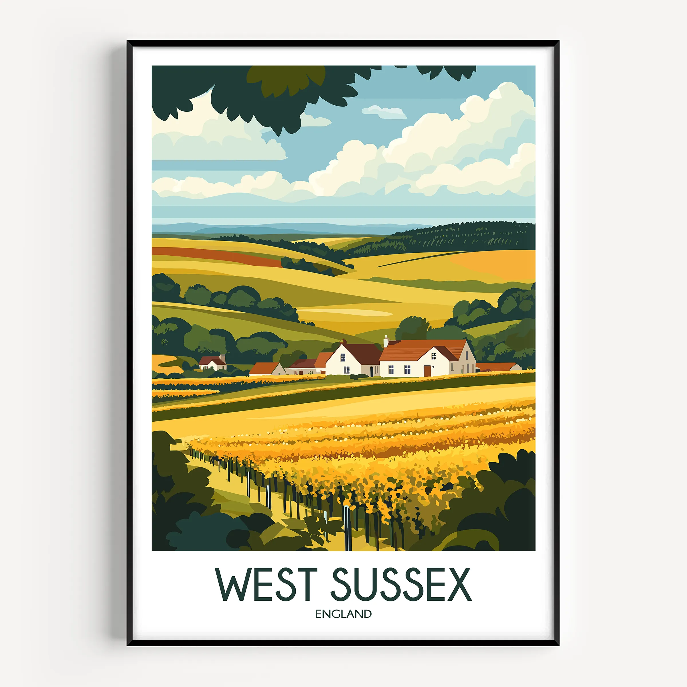 West Sussex Scenic Landscape Art