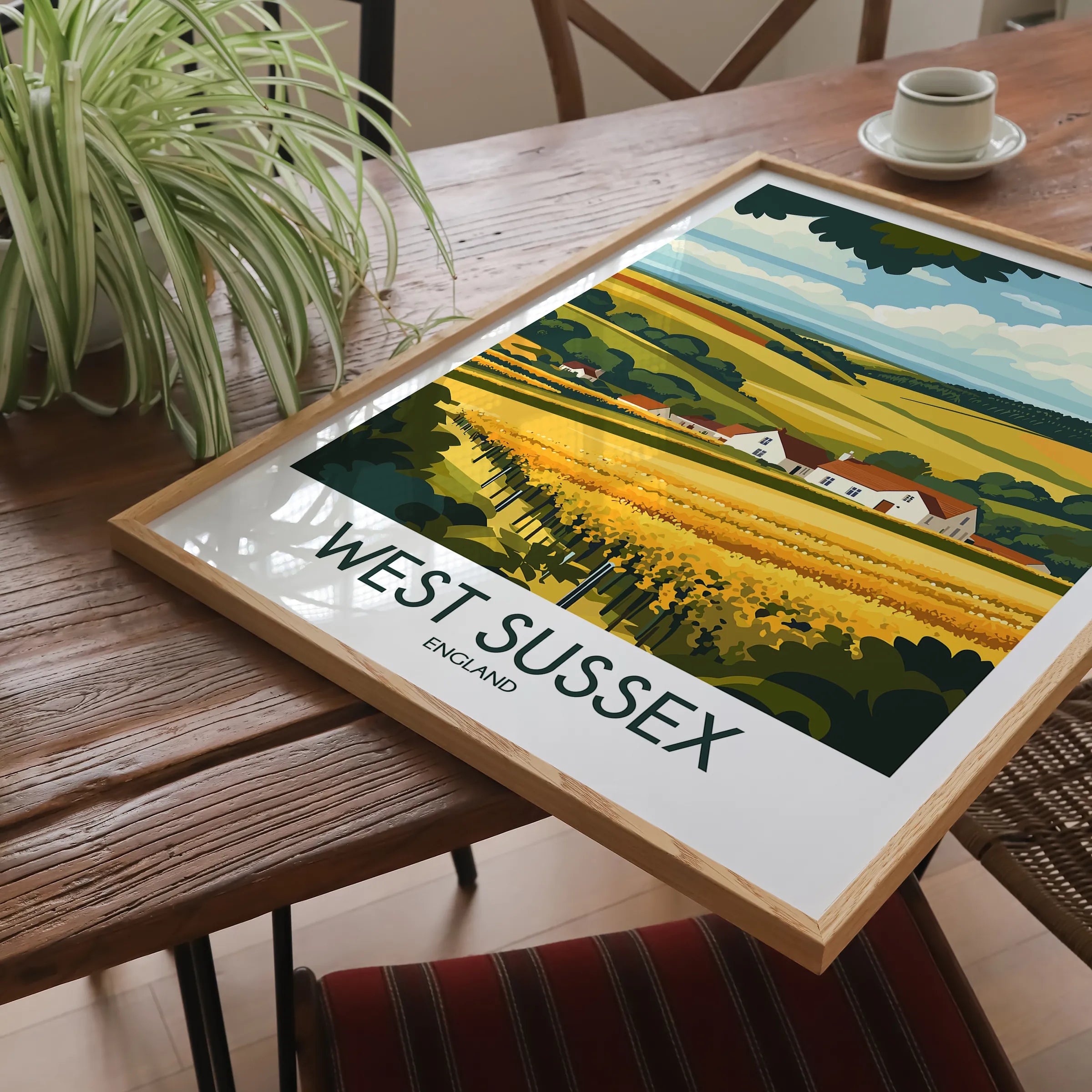 West Sussex Souvenir Poster Print