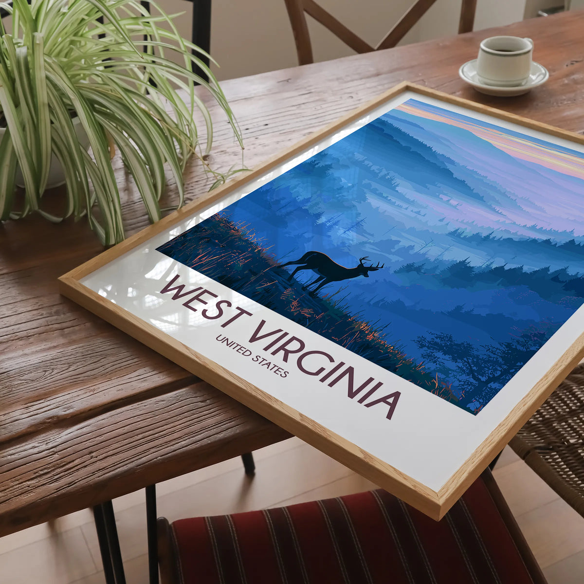 West Virginia Destination Art Gift