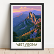 West Virginia Destination Art Gift