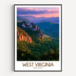 West Virginia Destination Art Gift