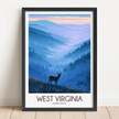 West Virginia Gallery Quality Print