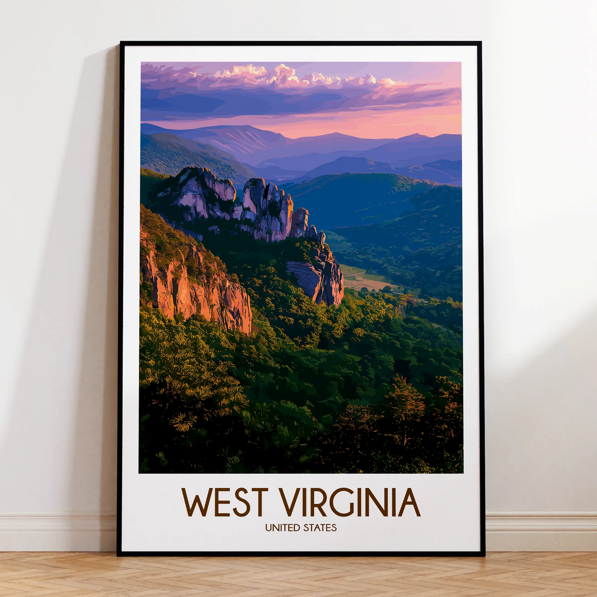 West Virginia Gallery Quality Print