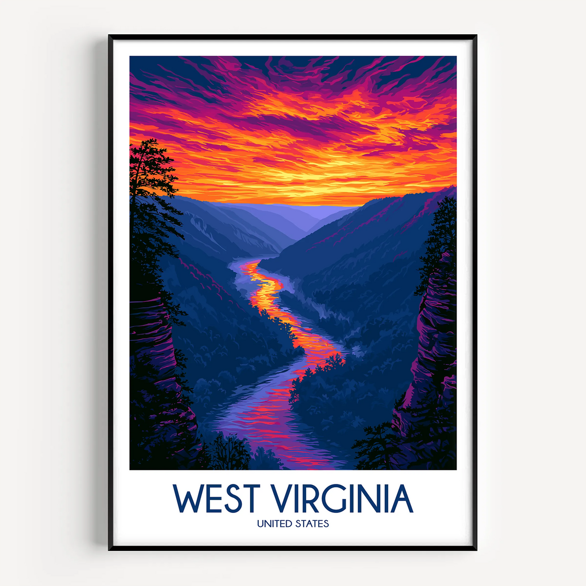 West Virginia Gallery Quality Print