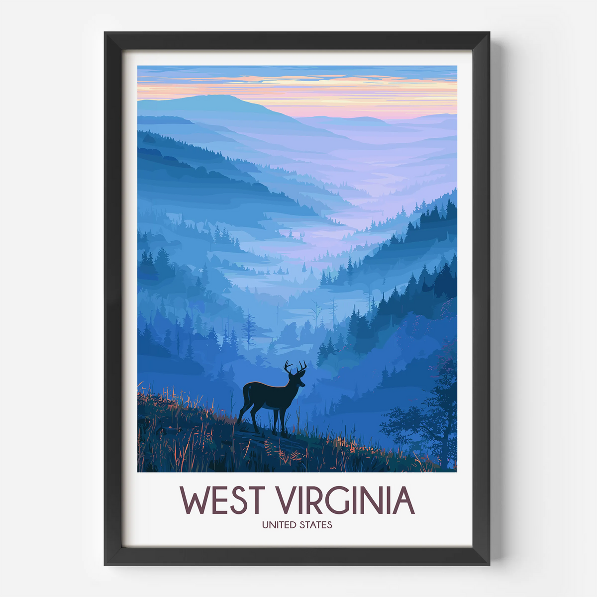 West Virginia Scenic Landscape Art