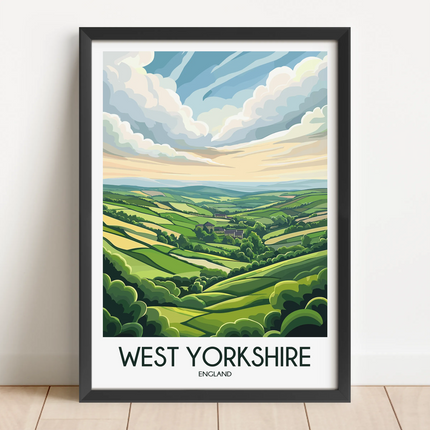 West Yorkshire Minimalist Wall Art