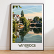 Weybridge Souvenir Poster Print