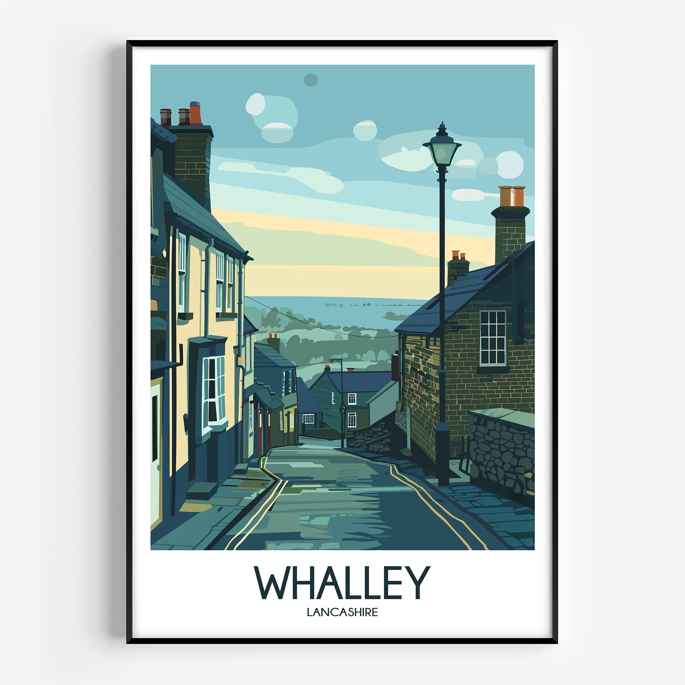 Whalley Modern Travel Poster