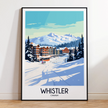 Whistler Retro Travel Illustration