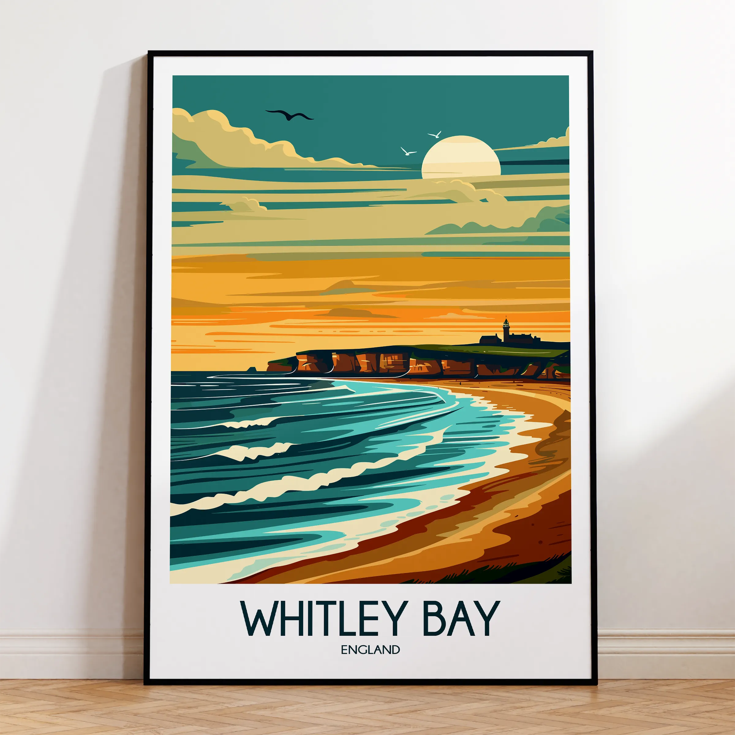 Whitley Bay Scenic Landscape Art