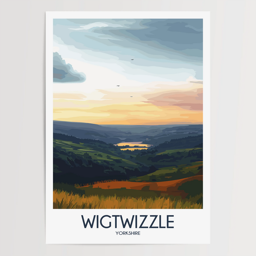 Wigtwizzle Modern Travel Poster