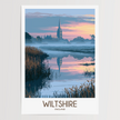 Wiltshire Modern Travel Poster