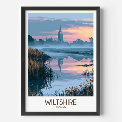 Wiltshire Souvenir Poster Print