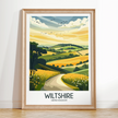 Wiltshire Vintage Style Print
