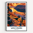 Wisconsin Minimalist Wall Art