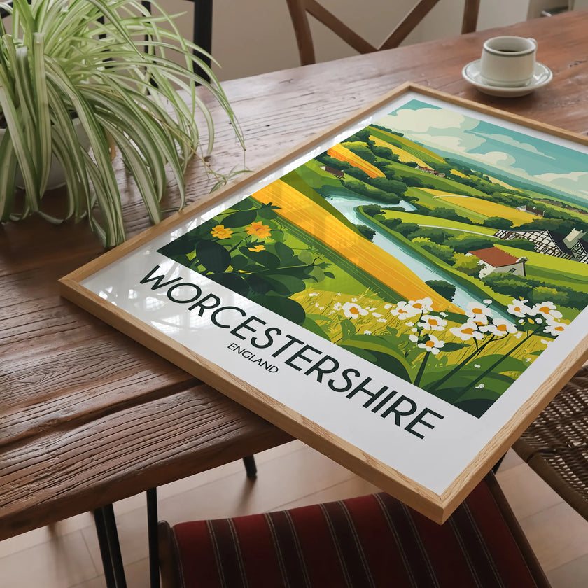 Worcestershire Souvenir Poster Print