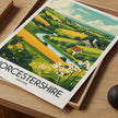 Worcestershire Vintage Style Print