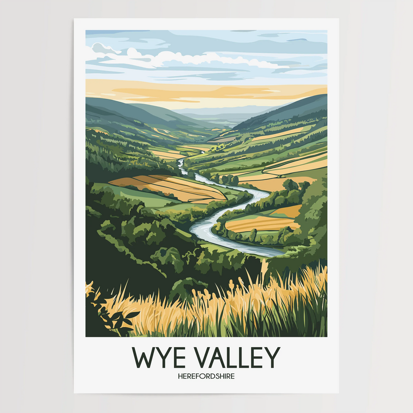 Wye Valley Minimalist Wall Art