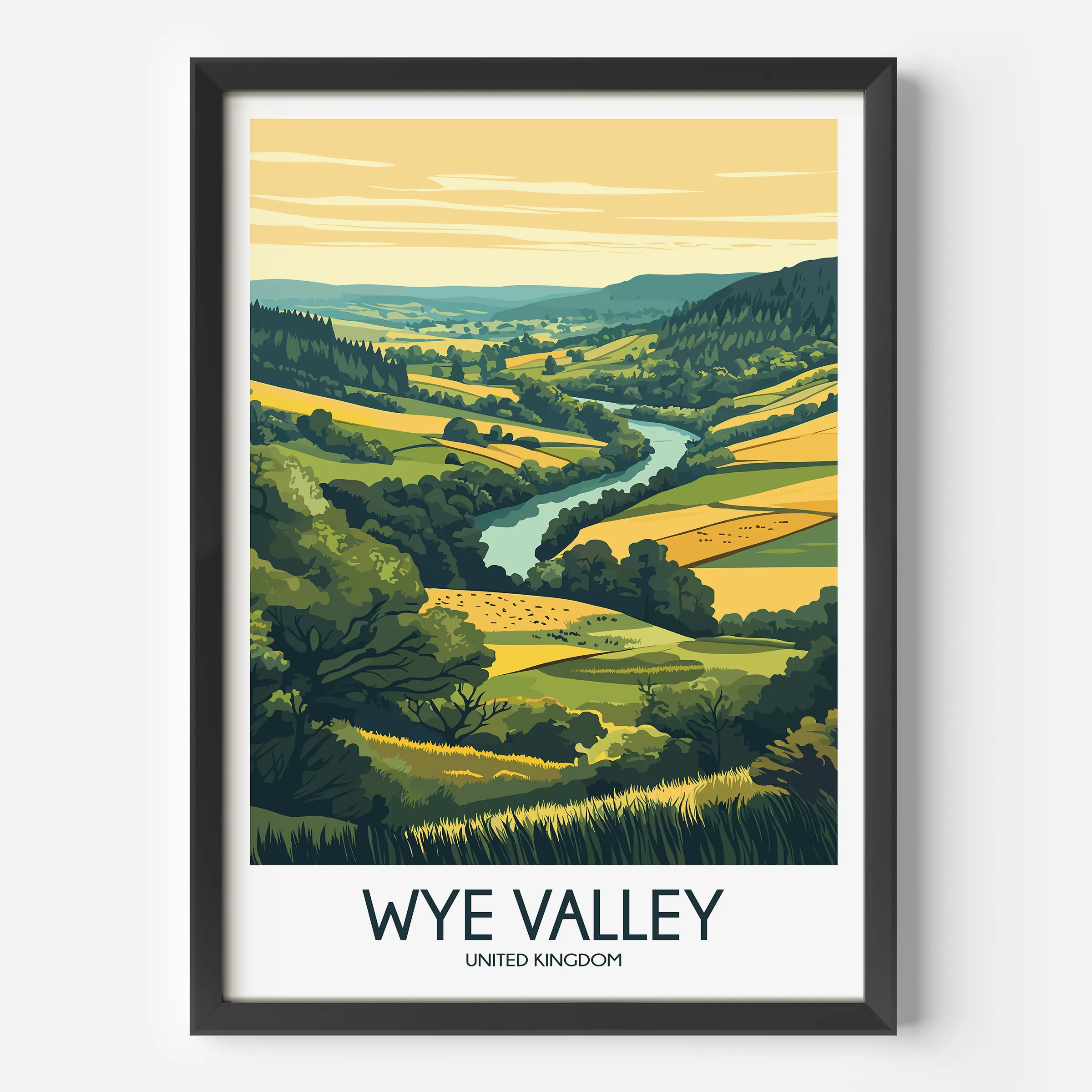 Wye Valley Minimalist Wall Art