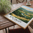 Wye Valley Retro Travel Illustration