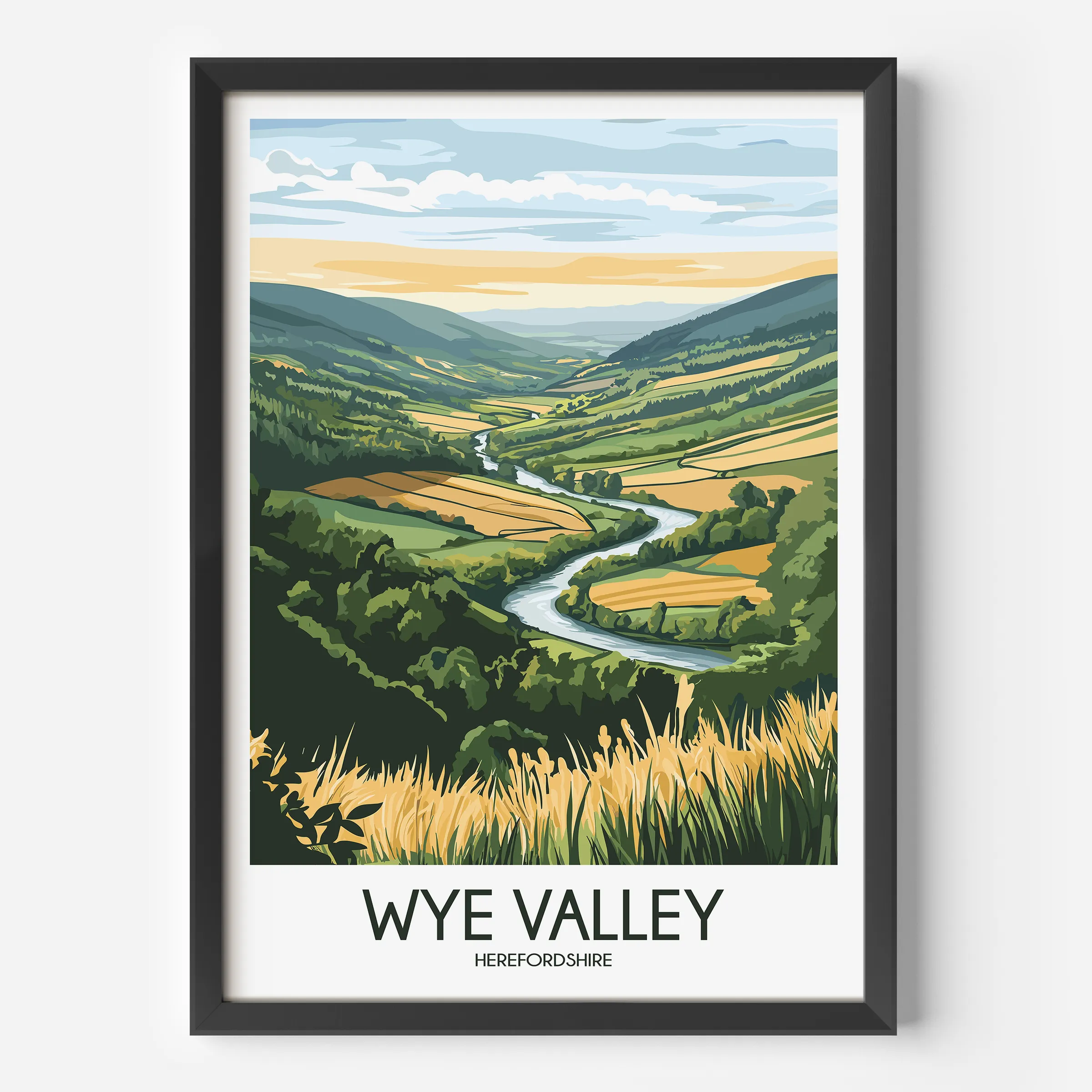 Wye Valley Scenic Landscape Art